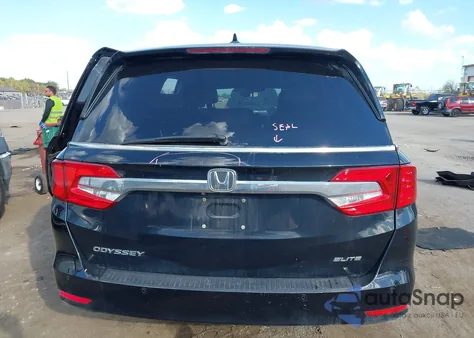 2018 Honda Odyssey Elite из США, поврежденный, VIN 5FNRL6H96JB047606